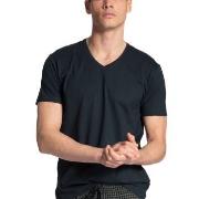 Calida Remix Basic V-Neck T-shirt Mørkblå bomull Small Herre