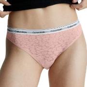 Calvin Klein Truser Lace Thong Lysrosa polyamid Small Dame