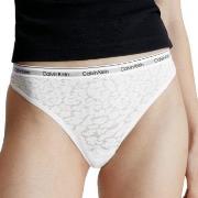 Calvin Klein Truser Lace Thong Hvit polyamid XX-Large Dame