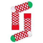 Happy socks Strømper 2P Big Dot Snowman Sock Rød Mønster bomull Str 36...