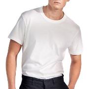 Bread and Boxers Pima Cotton Crew Neck Hvit bomull Medium Herre