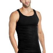 Bread and Boxers Ribbed Tank Top 2P Svart økologisk bomull Large Herre