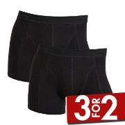 Claudio 4P Cotton Trunks Helsvart bomull Medium Herre