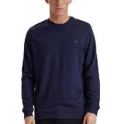 JBS of Denmark Badge Crew Neck Sweatshirt Marine Small Herre