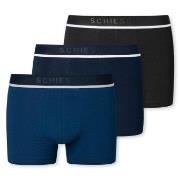 Schiesser 3P Organic Cotton Woven Boxer Brief Svart/Blå bomull Small H...