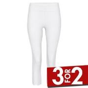 Decoy Capri Leggings Hvit økologisk bomull X-Large Dame