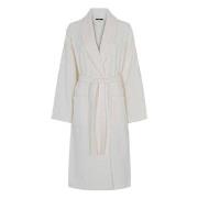 Decoy Long Terry Robe Benhvit økologisk bomull XX-Large Dame