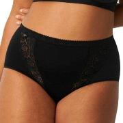 Sloggi Truser 4P Chic Maxi Lace Briefs Svart bomull 44 Dame