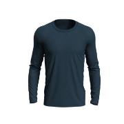 Stedman Morgan Long Sleeve Marine bomull Medium Herre