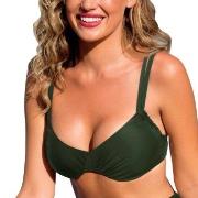 Wiki Basic Adjustable Bikini Top Mørkgrørnn  B 90 Dame