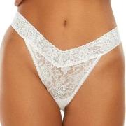 Hanky Panky Truser 2P Daily Lace Original Rise Thong Hvit nylon One Si...