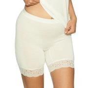 Lady Avenue Bamboo Short Leggings With Lace Benhvit Bambus Medium Dame