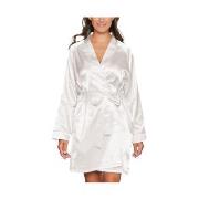 Lady Avenue Satin Short Kimono Benhvit X-Large Dame