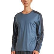 Calida DSW Cooling Sweat-Shirt Blå tencel Large Herre