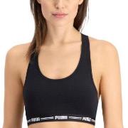 Puma BH Iconic Racer Back Bra Svart X-Small Dame