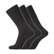 Dovre Strømper 3P Cotton No-Elastic Socks Svart Str 40/45 Herre