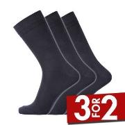 Dovre Strømper 3P Cotton No-Elastic Socks Marine Str 40/45 Herre