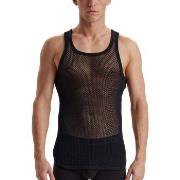 Dovre Wool Mesh Tank Top Svart ull Large Herre