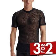 Dovre Wool Mesh T-Shirt Svart ull Small Herre