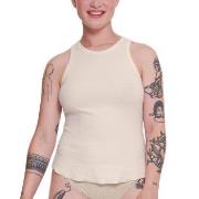 Sloggi GO Ribbed Tank Top Krem bomull X-Large Dame