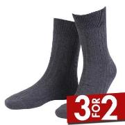 Amanda Christensen Strømper True Ankle Rib Sock Antracit Str 39/42 Her...