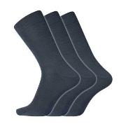 Dovre Strømper 3P No Elastic Twin Socks Marine bomull Str 40/45 Herre