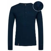 Dovre Organic Cotton Grand Dad Rib Shirt Marine økologisk bomull Mediu...