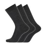 Dovre Strømper 3P Organic Wool Sock Mørkgrå  Str 40/45 Herre