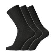 Dovre Strømper 3P Wool No-Elastic Socks Svart Str 40/45 Herre