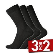 Dovre Strømper 3P Wool Socks Svart Str 45/48 Herre