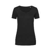 Stedman Finest Cotton T For Women Svart bomull Small Dame