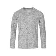 Stedman Knit Long Sleeve For Men Lysgrå Medium Herre