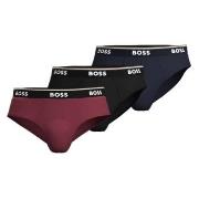 BOSS 3P Power Brief Marine/Rød bomull Medium Herre