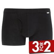 Jockey Comfort Trunk Svart bomull Small Herre