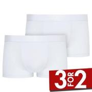 Jockey 2P Short Trunks Hvit polyamid Small Herre