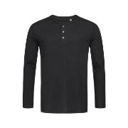 Stedman Shawn Henley Long Sleeve For Men Svart XX-Large Herre