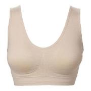 Trofe Heidi Wireless Bra Lounge BH Beige nylon Small Dame