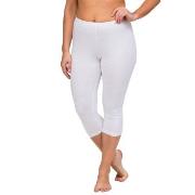 Trofe Leggings 3-4 Length Hvit bomull XX-Large Dame