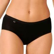 Sloggi Truser 2P Basic Plus Midi Briefs Svart bomull 48 Dame