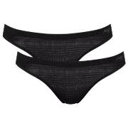 Sloggi Truser 4P ZERO Motion Mini Brief Svart polyester Small Dame