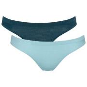 Sloggi Truser 6P ZERO Motion Mini Brief Blå polyester Small Dame