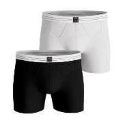 Björn Borg 2P Premium Cotton Stretch Original Boxer Svart/Hvit Large H...