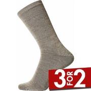 Egtved Strømper Twin No Elastic Sock Sand Str 45/48