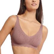 Sloggi BH ZERO Feel Bliss Soft Bra Brun XL+ Dame