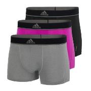 adidas 3P Sport Trunk Grå/Rosa polyester X-Large Herre