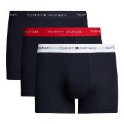 Tommy Hilfiger 3P WB Trunks Svart/Rød bomull Large Herre