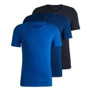 BOSS 3P Classic Regular Fit T ShirtRN Svart/Blå bomull Medium Herre