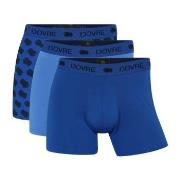 Dovre 3P Recycled Polyester Boxers Blå/Blå polyester Medium Herre