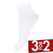 Decoy Strømper 3P Organic Cotton Sneaker Socks Hvit Strl 37/41 Dame