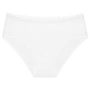 Triumph Truser Feel Of Cotton Midi Brief Hvit bomull 38 Dame